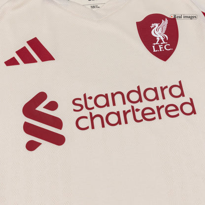 Authentic Liverpool Away Soccer Jersey 25/26 White