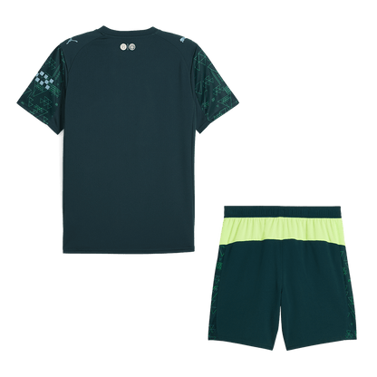 Manchester City Fourth Soccer Jersey Kit(Jersey+Shorts) 25/26 Green