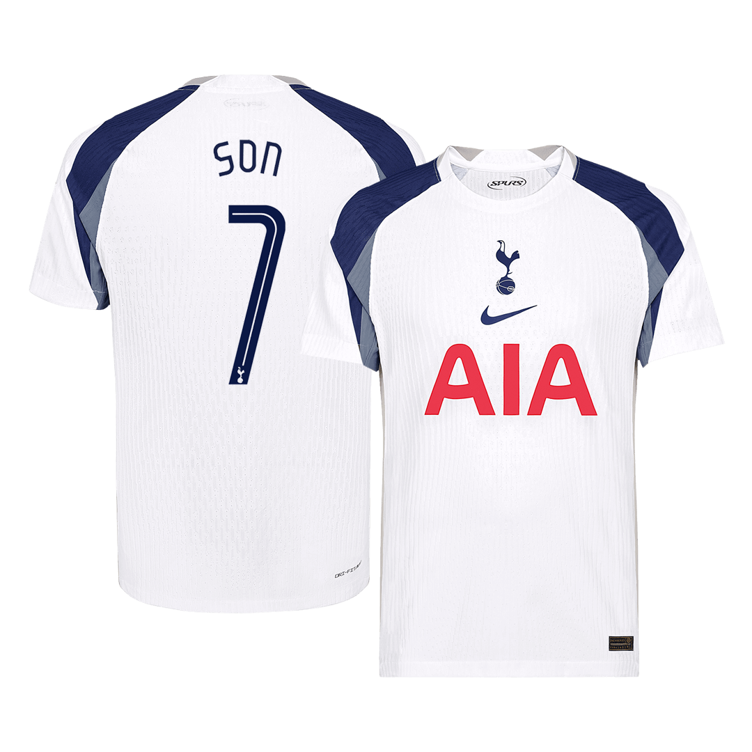 Authentic SON #7 Tottenham Hotspur Home Soccer Jersey 2025/26 White - UCL