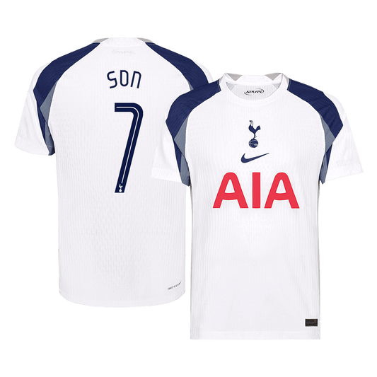 Authentic SON #7 Tottenham Hotspur Home Soccer Jersey 2025/26 White - UCL