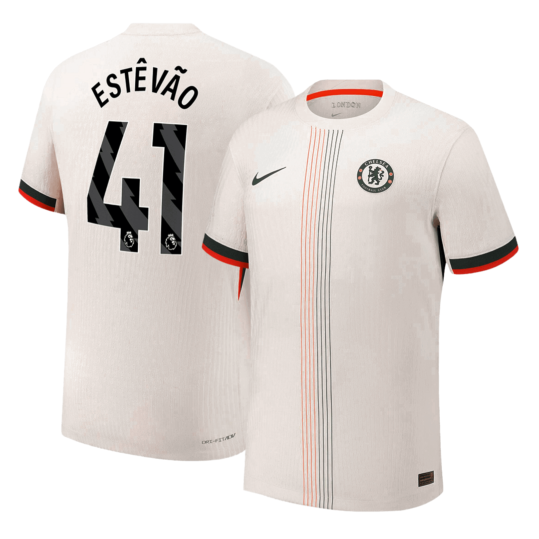 Authentic ESTÊVÃO #41 Chelsea Away Soccer Jersey 2025/26