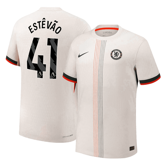 Authentic ESTÊVÃO #41 Chelsea Away Soccer Jersey 2025/26