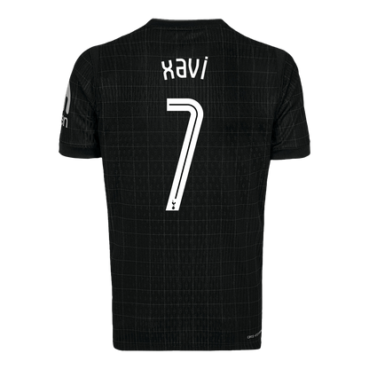 XAVI #7 Tottenham Hotspur Away Soccer Jersey 2025/26 Black - UCL