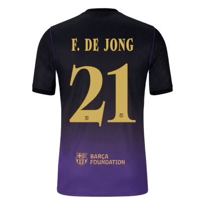 Player Version F. DE JONG #21 Barcelona Away Football Jersey 2026/27 - image 3