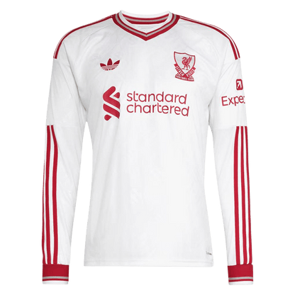 Liverpool Away Long Sleeve Soccer Jersey 2026/27 White