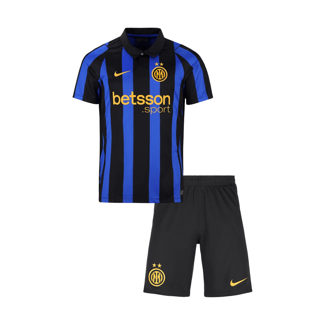 Kids Inter Milan Home Soccer Jersey Kit (Jersey+Shorts) 2026/27 Blue&Black