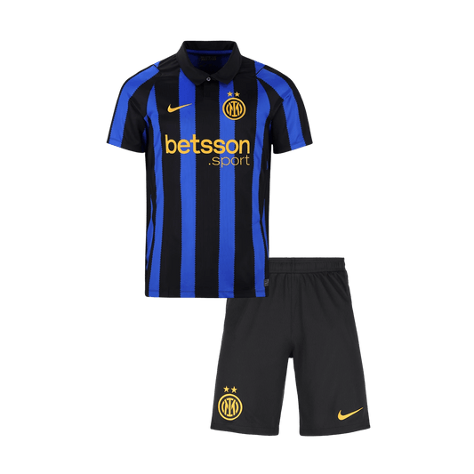 Kids Inter Milan Home Football Jersey Kit (Jersey+Shorts) 2026/27 Blue&Black