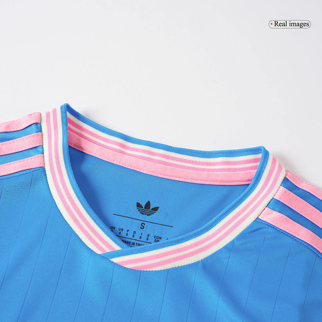 Inter Miami Third away Soccer Jersey Kit(Jersey+Shorts) 2025 Blue