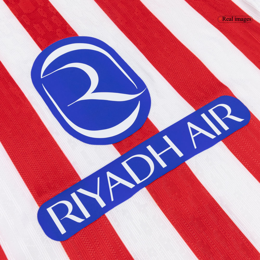 Player Version SØRLOTH #9 Atletico Madrid Home Soccer Jersey 2025/26