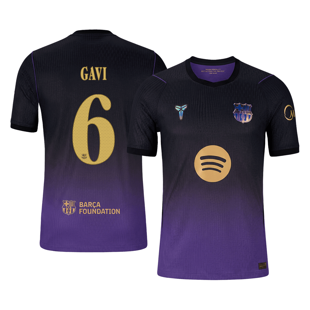 Player Version GAVI #6 Barcelona Away Football Jersey 2026/27