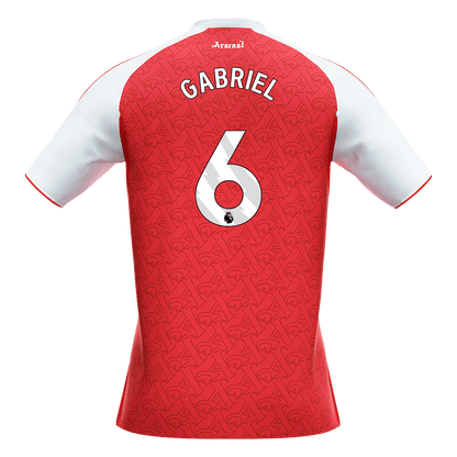 GABRIEL #6 Arsenal Home Soccer Jersey 2025/26 Red