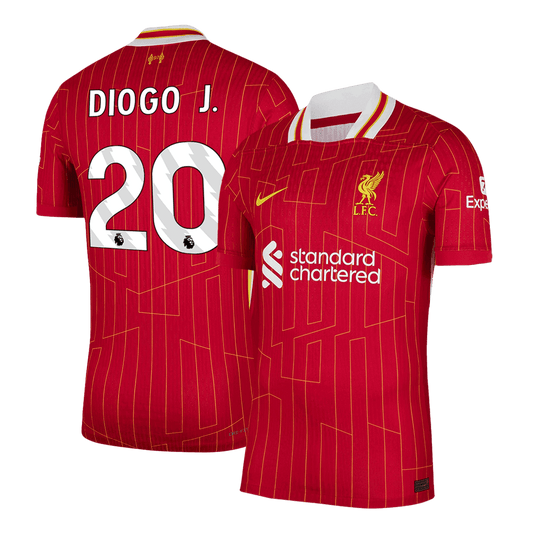 Authentic DIOGO J. #20 Liverpool Home Soccer Jersey 2024/25 Red