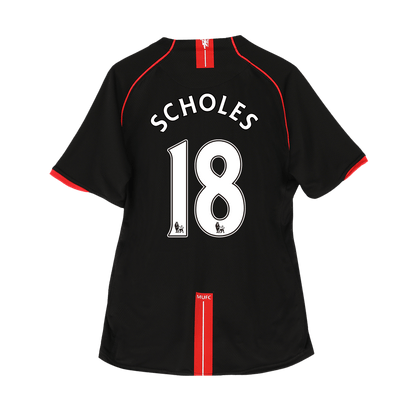 Retro SCHOLES #18 2007/08 Manchester United Away Soccer Jersey