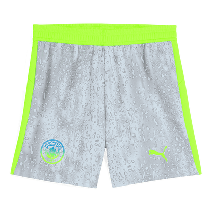 Manchester City Third Away Soccer Jersey Kit(Jersey+Shorts+Socks) 25/26 Gray