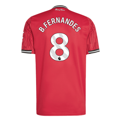 B.FERNANDES #8 Manchester United Home Soccer Jersey 2025/26 Red