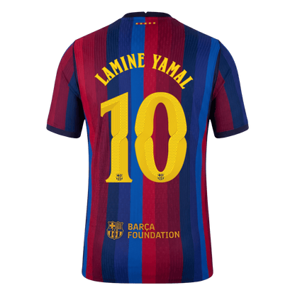 Player Version LAMINE YAMAL #10 Barcelona Home Football Jersey 2026/27 - image 3