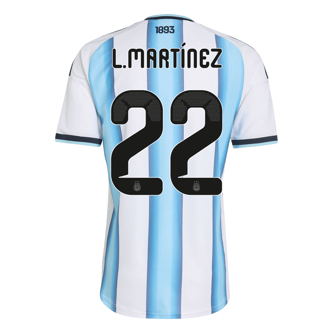 Authentic L.MARTÍNEZ #22 Argentina Home Soccer Jersey 2026