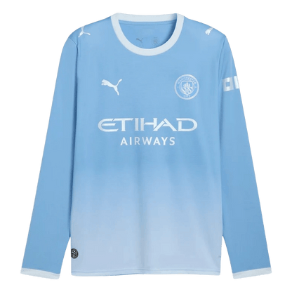 Manchester City Home Long Sleeve Soccer Jersey 2026/27 Blue