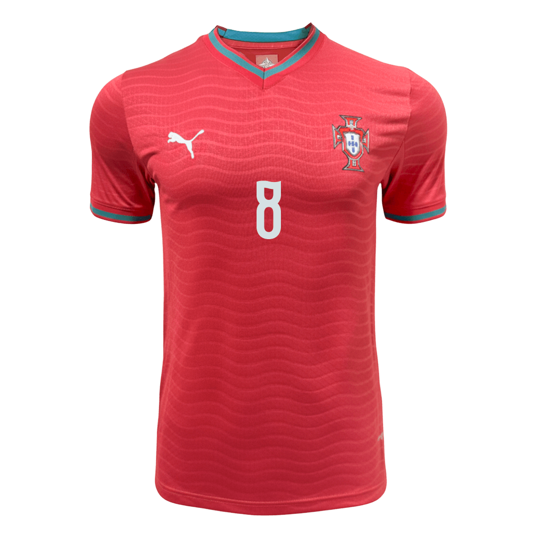 Player Version B.FERNANDES #8 Portugal Home Football Shirt 2026