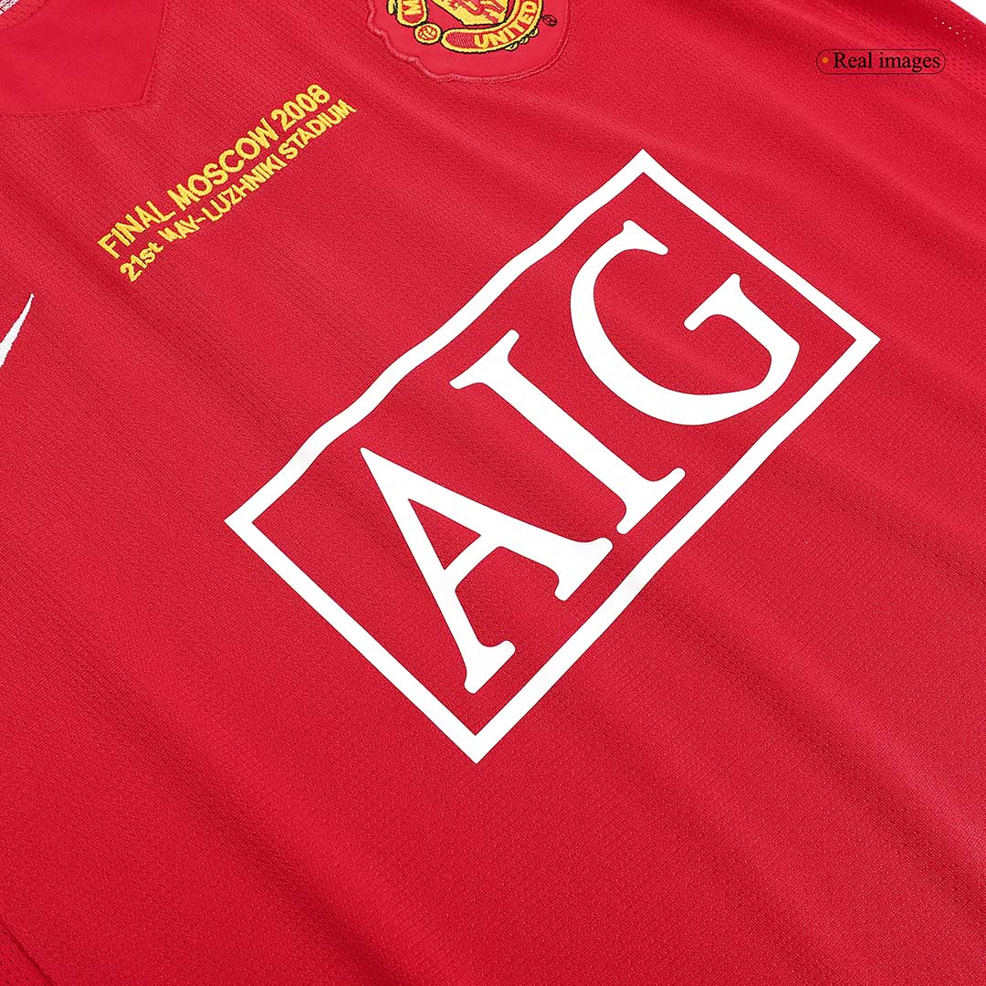 07-08 Manchester United Champion League Home Retro Jersey Shirt