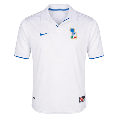 Men Retro Fan Version 1998 Italy Away Soccer Jersey White