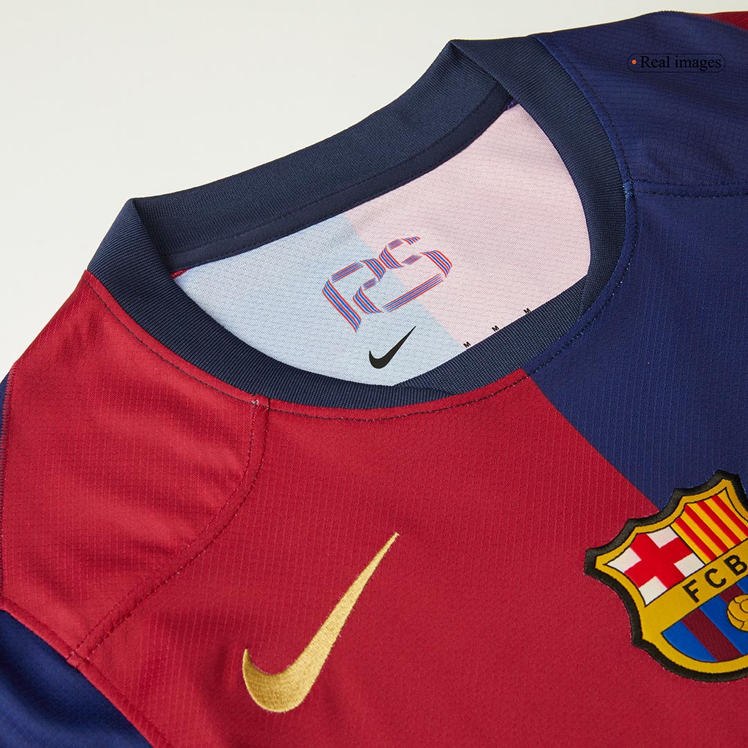 Barcelona Home Soccer Jersey 2024/25 - Spotify Logo Without Text