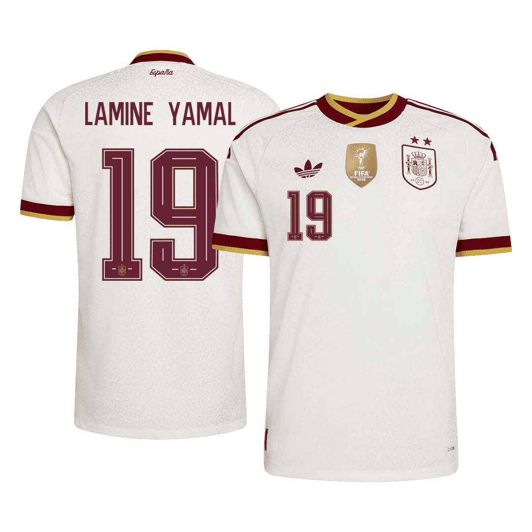 Authentic LAMINE YAMAL #19 Spain Away Soccer Jersey 2026