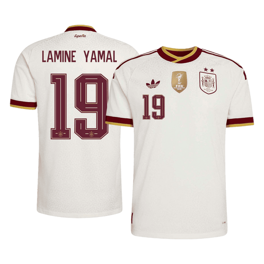 Authentic LAMINE YAMAL #19 Spain Away Soccer Jersey 2026