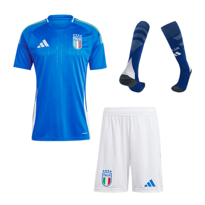 Italy Home Soccer Jersey Kit(Jersey+Shorts+Socks) Euro 2024