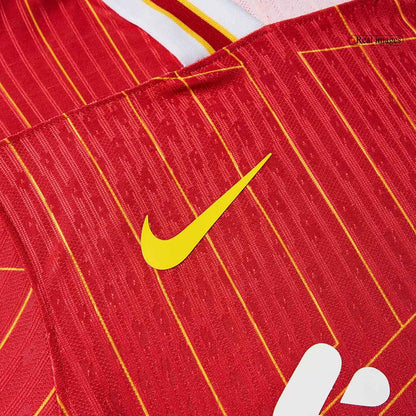 CHAMPIONS #20 Authentic Liverpool Home Soccer Jersey 2024/25 Red