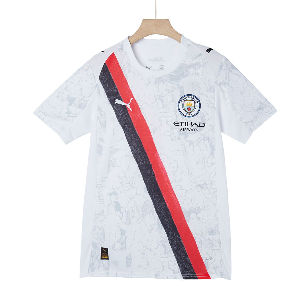 HAALAND #9 Manchester City KidSuper Soccer Jersey 2025/26 White - Club World Cup