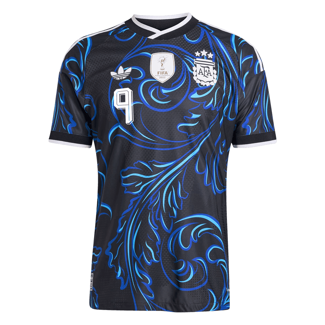 Authentic J. ÁLVAREZ #9 Argentina Away Soccer Jersey 2026