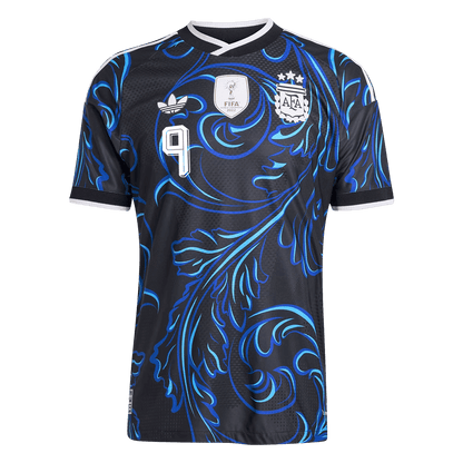 Authentic J. ÁLVAREZ #9 Argentina Away Soccer Jersey 2026