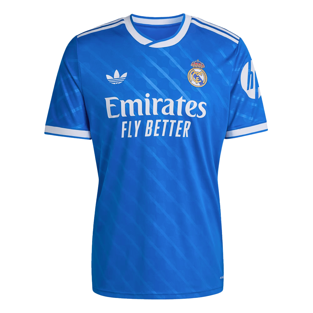 VINI JR. #7 Real Madrid Third Away Soccer Jersey 2025/26 Blue