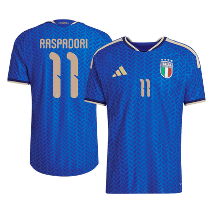 Authentic RASPADORI #11 Italy Home Soccer Jersey 2026