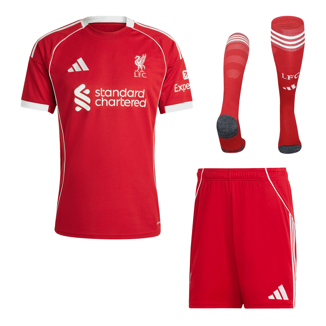 Liverpool Home Soccer Jersey Kit(Jersey+Shorts+Socks) 2025/26
