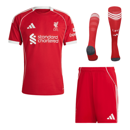 Liverpool Home Soccer Jersey Kit(Jersey+Shorts+Socks) 2025/26