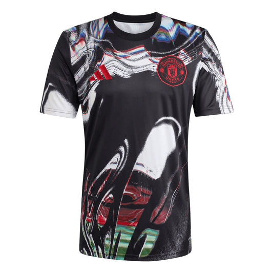 Manchester United Pre-Match Soccer Jersey 25/26 Black