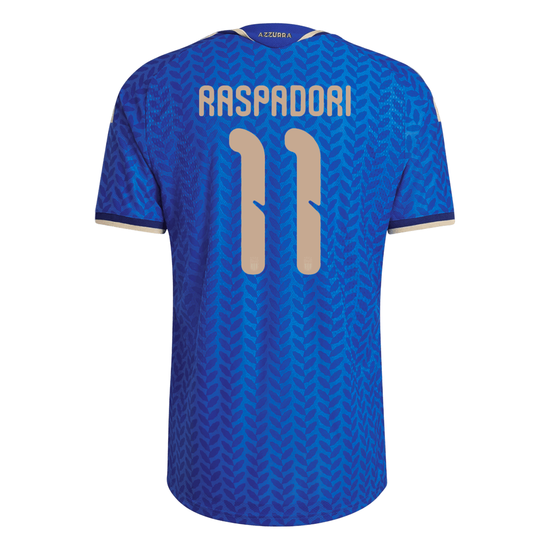 Authentic RASPADORI #11 Italy Home Soccer Jersey 2026