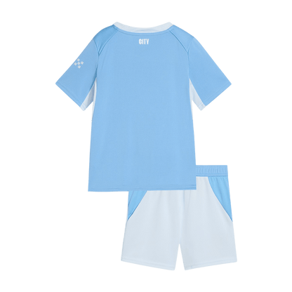 Kids Manchester City Home Soccer Jersey Kit (Jersey+Shorts) 2026/27 Blue