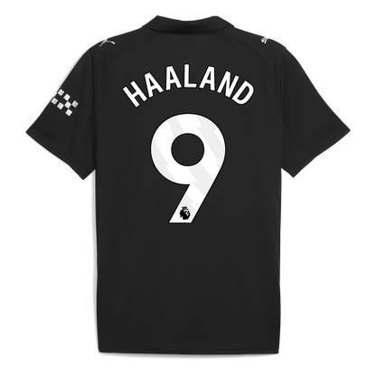 HAALAND #9 Manchester City Away Soccer Jersey 2025/26 Black