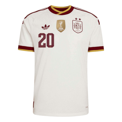 Authentic PEDRI #20 Spain Away Soccer Jersey 2026
