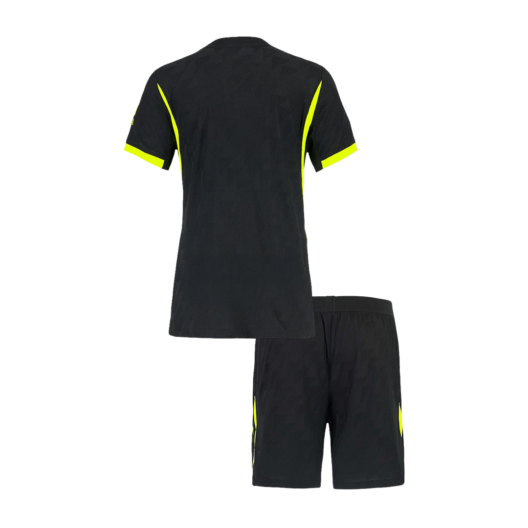 Kids Atletico Madrid Away Soccer Jersey Kit (Jersey+Shorts) 2026/27 Black