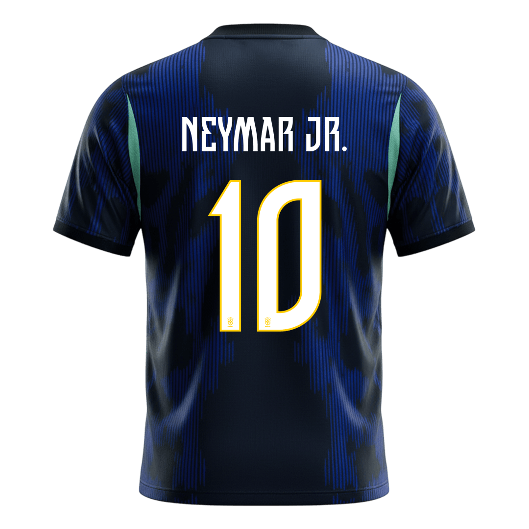 NEYMAR JR. #10 Brazil Away Soccer Jersey World Cup 2026 Navy