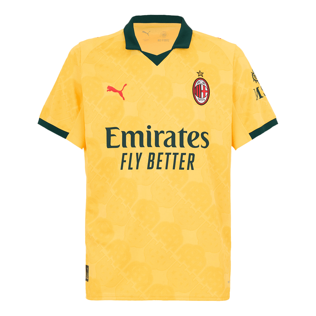 AC Milan Third Away Soccer Jersey 2025/26 Yellow
