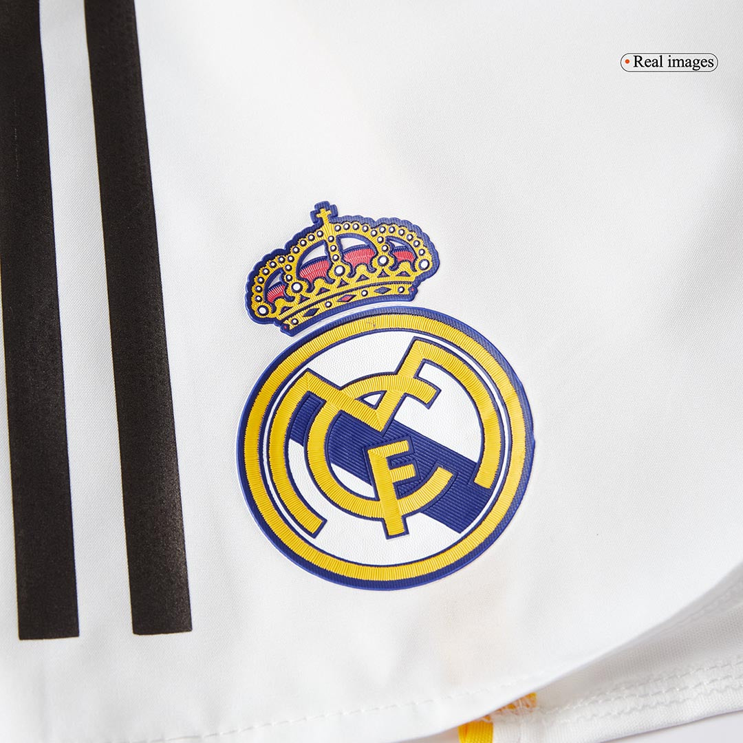 Authentic Real Madrid Home Soccer Shorts 25/26 White