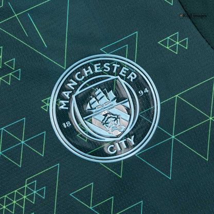 Manchester City Fourth Soccer Jersey Kit(Jersey+Shorts) 25/26 Green