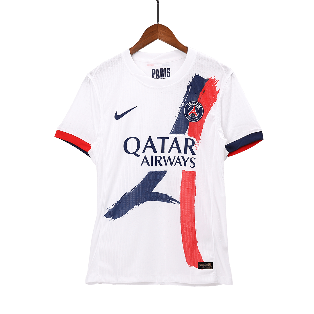 Authentic  O.DEMBÉLÉ #10 PSG Away Soccer Jersey 2024/25 White