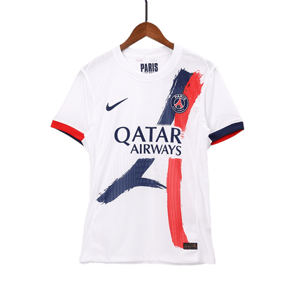 Authentic  O.DEMBÉLÉ #10 PSG Away Soccer Jersey 2024/25 White