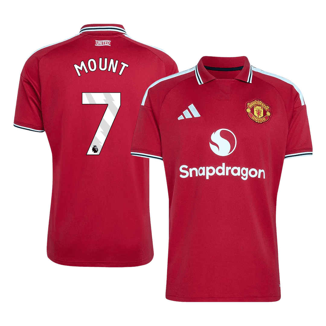 MOUNT #7 Manchester United Home Football Shirt 26/27 Red